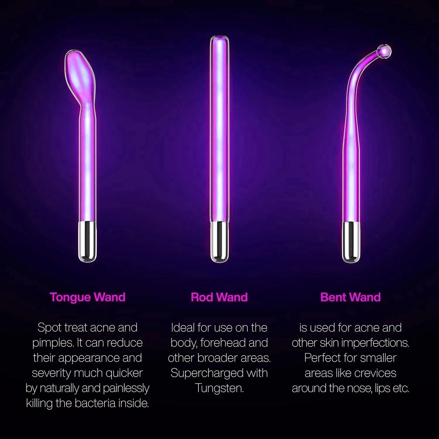 GloWave™ 6-in-1 Facial Magic: High-Frequency Skin Therapy Wand